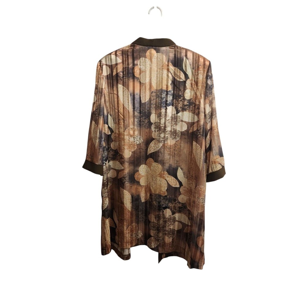 Vintage Anna Maxwell Open Front Shear Kimono 20W - Picture 4 of 4